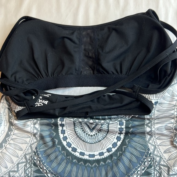 PRANA Women's Marley Top black and gray bathing suit top five medium - Picture 8 of 10